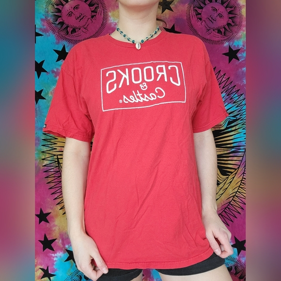 Red Crooks & Castles T-shirt Large - Picture 2 of 7
